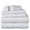 Eggshell, variant on Aertex Stripe 100% Cotton 520 GSM 6 Piece Bath Towel Set, Soft & Absorbent, Quick Dry, 2 Bath 27x54, 2 Hand 16x28, 2 Wash 13x13, White with Stripes, OEKO-TEX® Certified