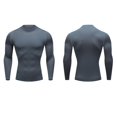 thumbnail image 4 of WBQ Men's Compression Shirts Long Sleeve Athletic T Shirt Workout Cool Dry Running Tops Gym Undershirts Baselayers, 4 of 6