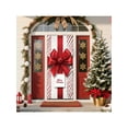 thumbnail image 3 of HHGBAD Christmas Door Cover, Decorative Curtain, Polyester Fabric, Festive Holiday Decoration, Perfect for Front Doors, Indoor Walls, Tablecloth, Easy to Install, Durable Design, 3 of 7