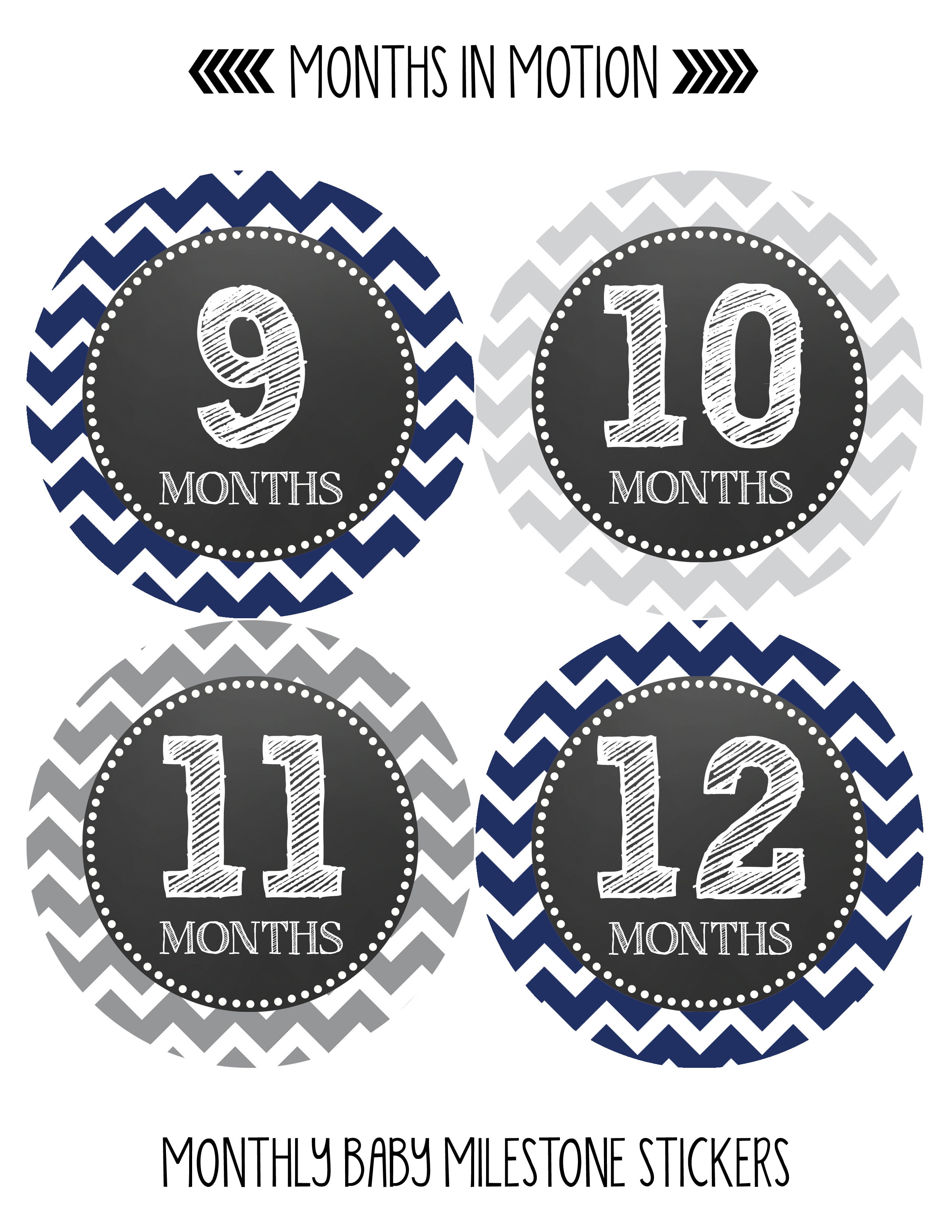First Year Stickers Months 1-12 Tribal Blue Aqua Grey Arrows Gray Baby Month Stickers Navy Teal Baby Belly Stickers 12 Monthly Baby Stickers Boy Baby Boy