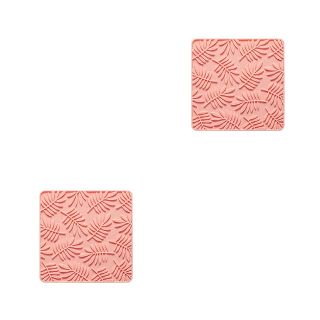 Posavasos resistente al calor Bearachild para taza mantel individual Color Rosado 2Conjunto