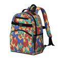 thumbnail image 2 of Colorful Butterfly Pattern Cute School Backpack Bag for School with Padded Back and Adjustable Shoulder Straps 15.25"x11.5"x5.25", 2 of 5