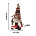 thumbnail image 4 of FEOLGEHLY Christmas Gnomes Plush Doll, Handmade Knitted Xmas Scandinavian Tomte Elf Dwarf for Home Desk Shelf Fireplace Tiered Tray Table Centerpieces Winter Holiday Christmas Decorations Indoor, 4 of 6