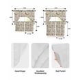 thumbnail image 6 of Pastoral Botanical Swag Valance and Tier Curtains 24'' Length Set, Vintage Mushroom Spring Summer Flowers Light Filtering Kitchen Curtains, Tier Curtain Valances for Bathroom/Living Room/Bedroom/Café, 6 of 6