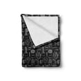 thumbnail image 2 of Cactus Soft Flannel Fleece Throw Blanket, Various Outline Style Prickle Plants on Chalkboard Look Background, Cozy Plush for Indoor and Outdoor Use, 50" x 60", Charcoal Grey White, by Ambesonne, 2 of 6