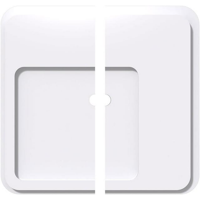 Ekena Millwork CMP16LN2-01000 16 in. OD x 1 in. ID Square Lucan Architectural Grade PVC Contemporary Ceiling Medallion - 2 Piece