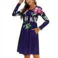 thumbnail image 1 of Robe Évasée à Encolure Carrée Élégante Mode Féminine Imprimée Drôle Gay Inappropriée Fleurs Florales, 1 of 5