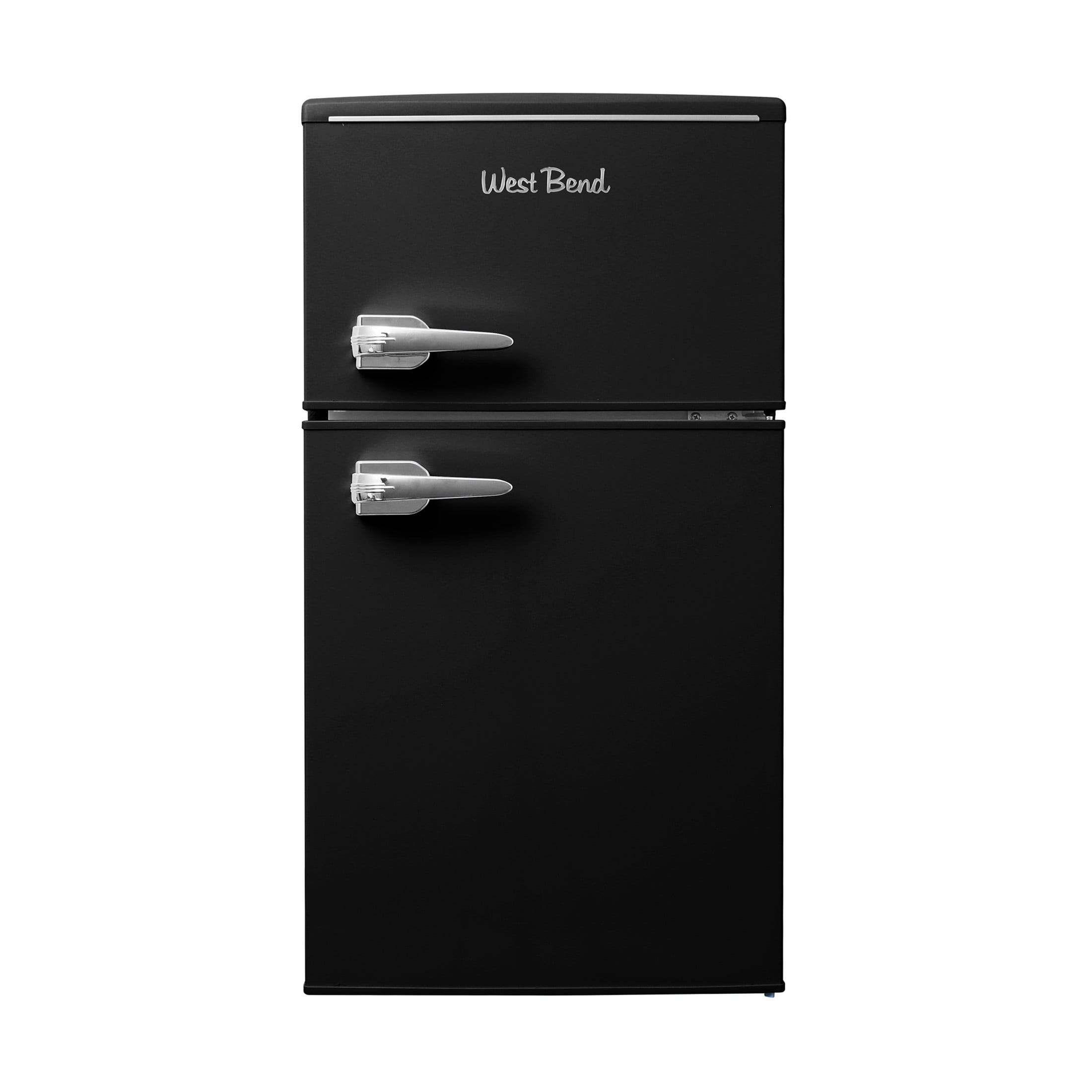 West Bend Retro Compact Refrigerator and Freezer, 3.1 cu. ft., in Black (WB0300RCR2XB)