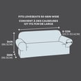 thumbnail image 3 of SmartFit 1-Piece Soft Touch Stretch Loveseat Furniture Cover, Tan, 3 of 6