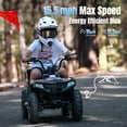 thumbnail image 6 of 40 cc Trail Blazer Ride-On Buggy,4 Stroke Dual-Speed Off-road 4-Wheeler, Key-Lock Safe & 10-15mph, Front & Rear Shocks and Knobby Tires for Grass, Dirt and Gravel,FLAG, 6 of 9