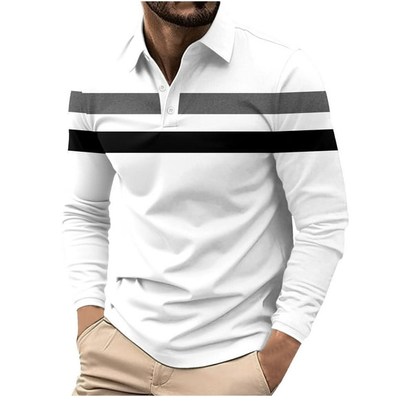 Dgankt Mens Shirts Printed Lapel Long Sleeve Regular Fit Casual Office Daily Wear Shirt,Sizes S-5XL