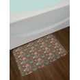 thumbnail image 2 of Flower Bath Mat, Romantic Vintage Floral Pattern with Abstract Design Roses and Dragonfly, Plush Bathroom Decor Mat with Non Slip Backing, 29.5" X 17.5", Umber and Multicolor, by Ambesonne, 2 of 2