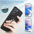 thumbnail image 4 of Hidden Series Galaxy S21+ Plus Case 5G, [No Fall-Off Kickstand] 360° Embedded Ring, 15Ft Military Grade Shockproof Protective Phone Case Designed for Samsung Galaxy S21 Plus 6.7 Inch, Black, 4 of 7
