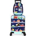thumbnail image 1 of Set de equipaje Weewooday Kids, maleta de 18 pulgadas con mochila, 1 of 6