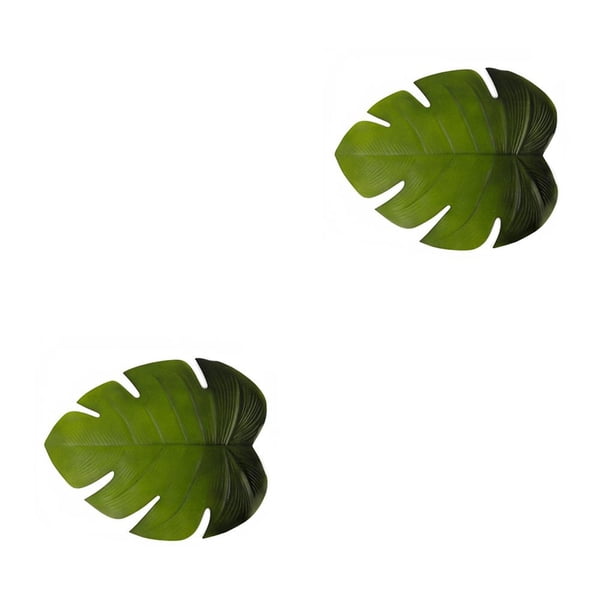 Advancent Hoja de mantel Elenxs con forma de hoja verde, alfombrilla aislante de EVA, alfombrilla de palma Tropical de simulación, alfombrilla de cocina Type3 NO3 Advancent CBP072144