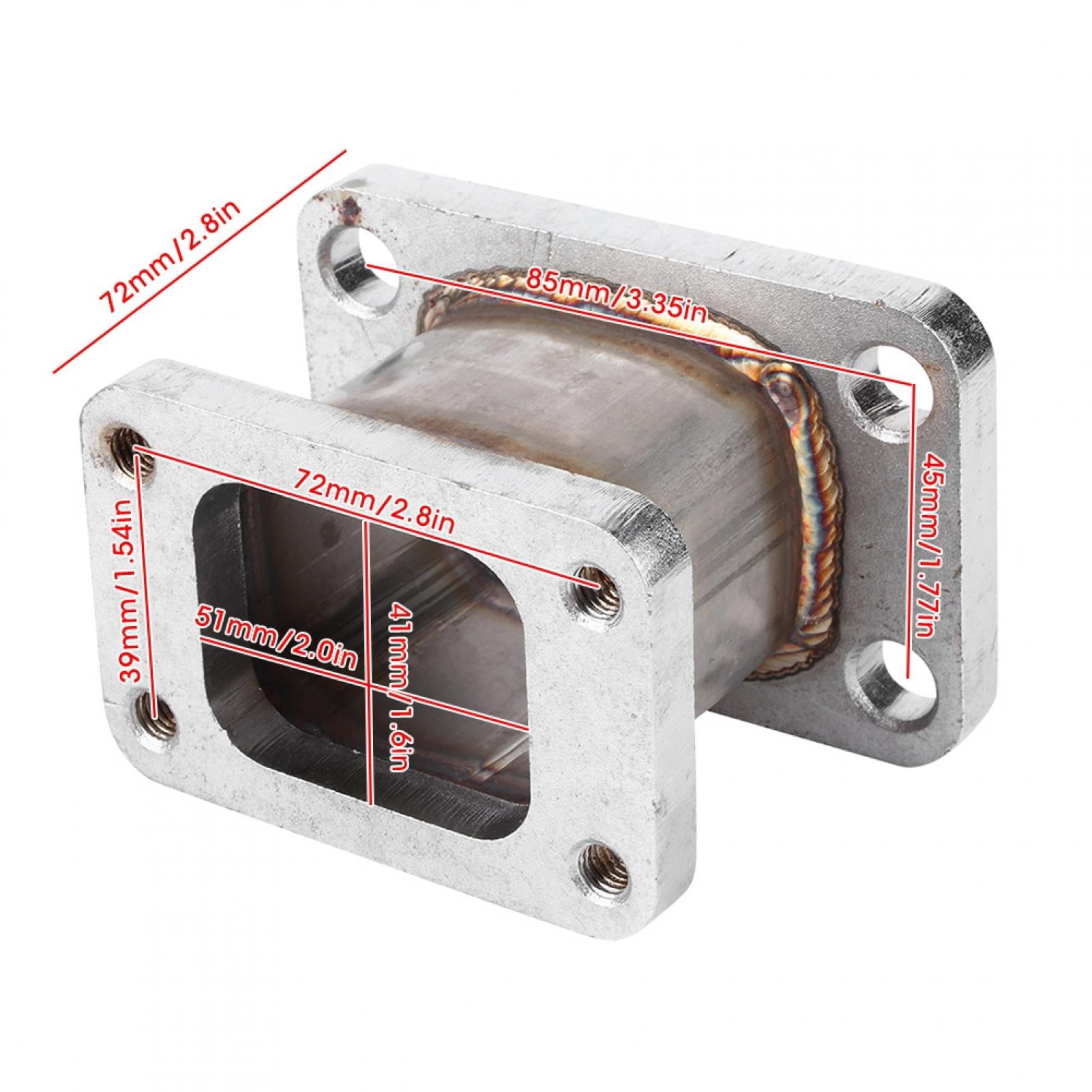 Domqga Exhaust Adapter Flange,Exhaust Adapter Flange Turbo External Wastegate T25 T2 To T3