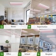 thumbnail image 4 of Fluorescent Light Covers for Ceiling Lights Ombre Pink Magnetic Light Filters 2 Pack 4x2 ft Gradient Milky White Ceiling Light Cover for Classroom Office School Drop Lamp Decor, 4 of 8