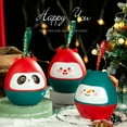 thumbnail image 2 of LCXmlly Cartoon Gift Box Handheld Elk Storage Container Lid Design Detachable Christmas Gifts Box, 2 of 9