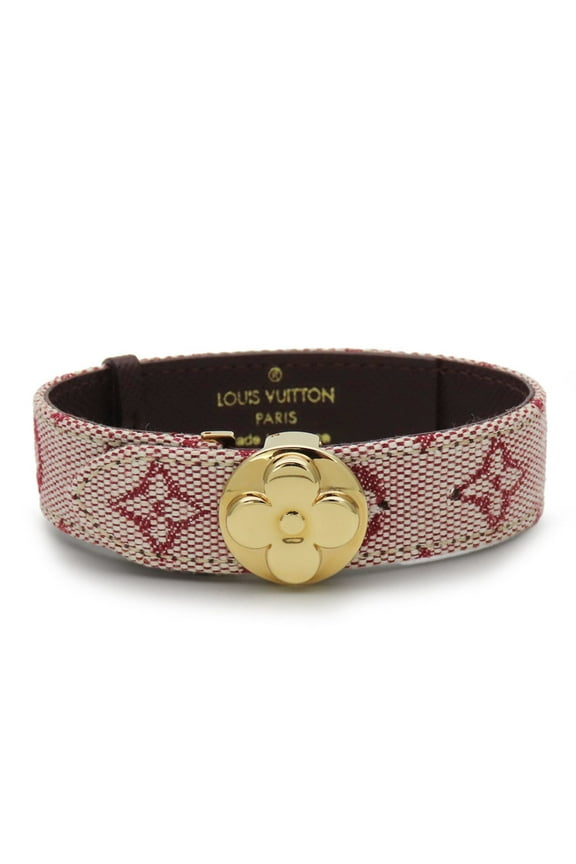 Pre-Owned Louis Vuitton Bracelet Good Luck M64459 Monogram Mini Metal Pink Accessory... (Good)
