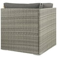 thumbnail image 3 of Modway Repose Outdoor Patio Corner in Light Gray Charcoal, 3 of 3