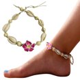 thumbnail image 1 of Women Anklet Handcrafted Bohemia Seashell Flower Beach Anklet Foot Chain, 1 of 7