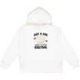 thumbnail image 2 of Inktastic Just a Girl Who Loves Volleyball Youth Hoodie Sweatshirt, 2 of 4