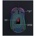 thumbnail image 4 of Lightweight Wired Gaming Mouse, 26 RGB Backlit Mice & 6Buttons Programmable Driver,6400DPI ,Ultralight Honeycomb Shell Ultraweave Cable Mouse Compatible with PC Gamers and Xbox and PS4, 4 of 7