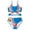 Blue, variant on Gunia Kids Girl Swimwear Swimsuit Bikini Teenager Adjustable Shoulder Straps Swimsuits Children 4-12 Years Soft Holiday Beach Wear 6-7 Years