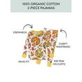 thumbnail image 2 of Honest Baby Clothing Organic Cotton Boy/Girl 2-Piece Long Sleeve Pajama Set, 18M to 5T, 2 of 7