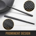 thumbnail image 5 of Fiberglass Chopsticks Reusable Dishwasher Safe 9.5 Inch Cherry Blossom Pattern Japanese Style Black 10 Pairs, 5 of 7
