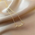 thumbnail image 7 of Wioihee Ladies' jewelry Personalized Fashion Fishbone Pendant Necklace Female Clavicle Chain Jewelry, 7 of 7