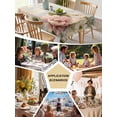 thumbnail image 6 of Farmhouse Pink Floral Tablecloth Rectangle Table Cloths 54x108, Waterproof Tablecloth Outdoor Table Cloth, Spring Vintage Botanical Flowers Washable Table Cover for Kitchen Dinning Party, 6 of 8