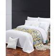 thumbnail image 3 of Xipuska Yellow Lemon Bed Runners for King Size Bed, Decorative Bed Throws for Foot of Bed, Blue Flower Leaves Spring Summer Plant Bed Runner Sofa Throw Bedding Scarf Protector Slipcover for Bedroom, 3 of 6