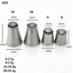 thumbnail image 5 of 4 Pieces Large Stainless Steel Reusable Cake Flower Piping Tips Dropping Decorating Tips Tools Set for Pie Biscuit Cakes Cream Pastry, 5 of 5