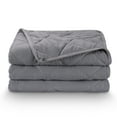 "MARNUR Queen Size Weighted Blanket 18 lbs, Gray, Heavy Breathable