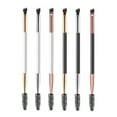 thumbnail image 3 of Washranp 3Pcs Double Ended Eyebrow Brush with Spoolie Eyelash Curler,Angled Brow Brush Multifunctional Curly Lash Wood Eyebrow Brushes for Women Makeup Brush, 3 of 6