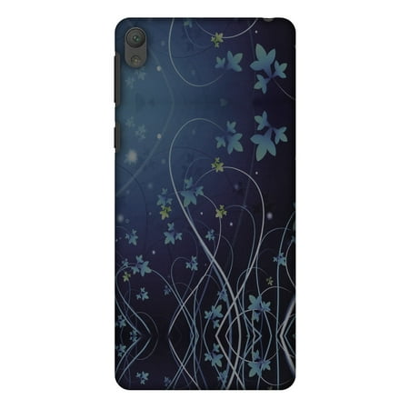 Lily Cell Phone Snap - Sony Xperia E5 Case, Premium Handcrafted Designer Hard Shell Snap On Case Printed Back Cover with Screen Cleaning Kit for Sony Xperia E5, Slim, Protective - Midnight Lily