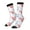 2 Black-1, variant on Red Squirrel And Blue Rabbit Print Adult Socks for Men & Women,Calf Socks, Ankle Socks,Boots Socks,Breathable Casual Sock,Unisex Crew Socks