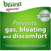 Beano Meltaways, Gas Prevention & Digestive Enzyme Supplement, Strawberry Flavor, 15 Count - 6 Pack