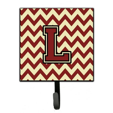 

Carolines Treasures CJ1061-LSH4 Letter L Chevron Maroon and Gold Leash or Key Holder 7Hx4.25W multicolor