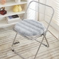 thumbnail image 6 of Vfedsrsge Plush Office Chair Cushion - Gray 15.75x15.75 Inch, Soft Polyester Easy to Clean for Home & Office, 6 of 6