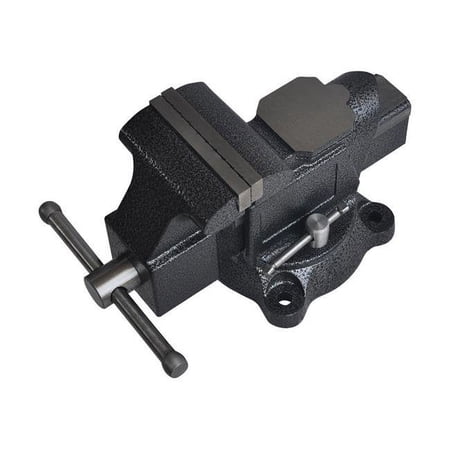 UPC: 0843518087978 | Steel Grip 2796852 4 in. Forged Steel Bench Vise with Swivel Base  Black