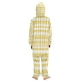 thumbnail image 3 of Vzayyk 4T-14Y Size Aviliable Cozy One-Piece Footless Sleeper Pajama Yellow Gingham Pattern, 3 of 8