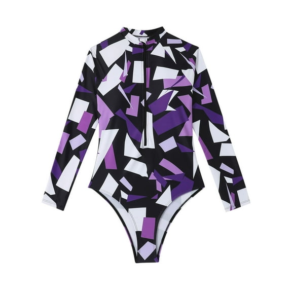 ibuvkizy Womens Swimsuits,Bathing Suit for Women,Fashion Women's Long Sleeve Print Bikini Swimsuit Swimwear Swimsuit Beachwear,Tankinis Swimsuits for Women One Piece Bathing Suit