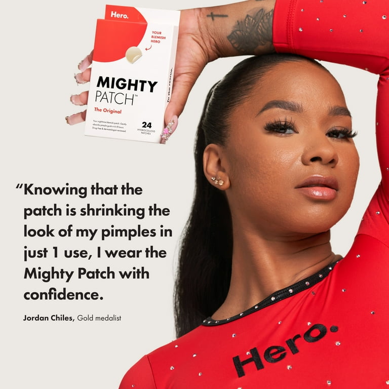 Mighty Patch by Hero Cosmetics Original Acne Pimple Patch Treatment with Hydrocolloid, 24 Count