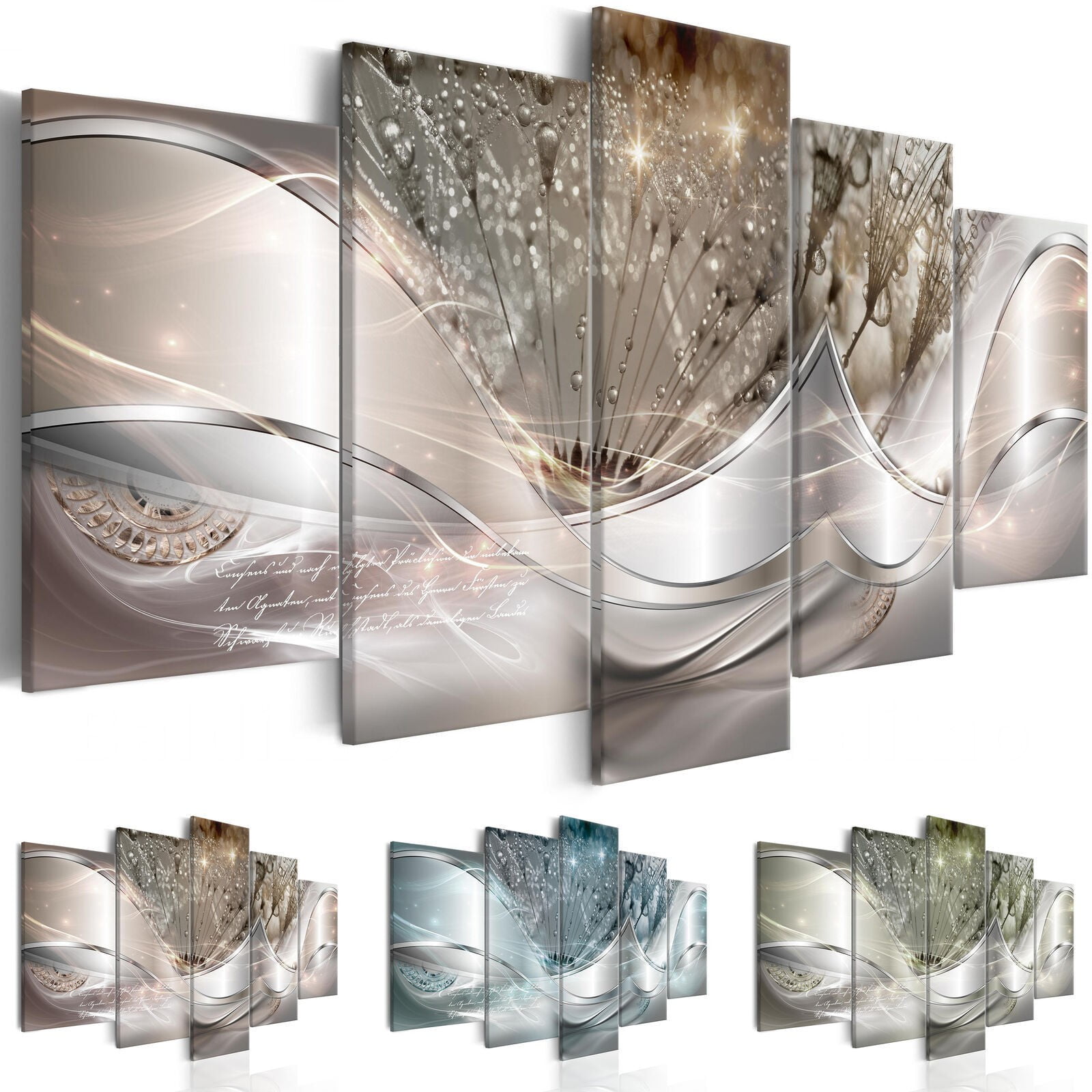 5Pcs Canvas Print Paintings Landscape Pictures Wall Art Modern Living Room Decor