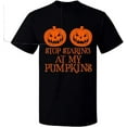 thumbnail image 2 of OXI T-Shirt - Halloween Starting Pumkins, Basic Casual T-Shirt for Men's and Women Fleece T-Shirt Short Sleeve - Black Small, 2 of 3