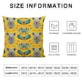 thumbnail image 5 of Kangaroo Throw Pillow Cushion Cover, Australian Aboriginal Pattern Boomerang and Koala Bear Animal, Decorative Square Accent Pillow Case,, Multicolor, 5 of 5