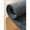 thumbnail image 4 of Rugsotic Carpets Hand Knotted Wool Area Rug 3'x5' Blue Contemporary Rectangle Indoor Rug for Living Room, Bedroom Antimicrobial L00501, 4 of 6