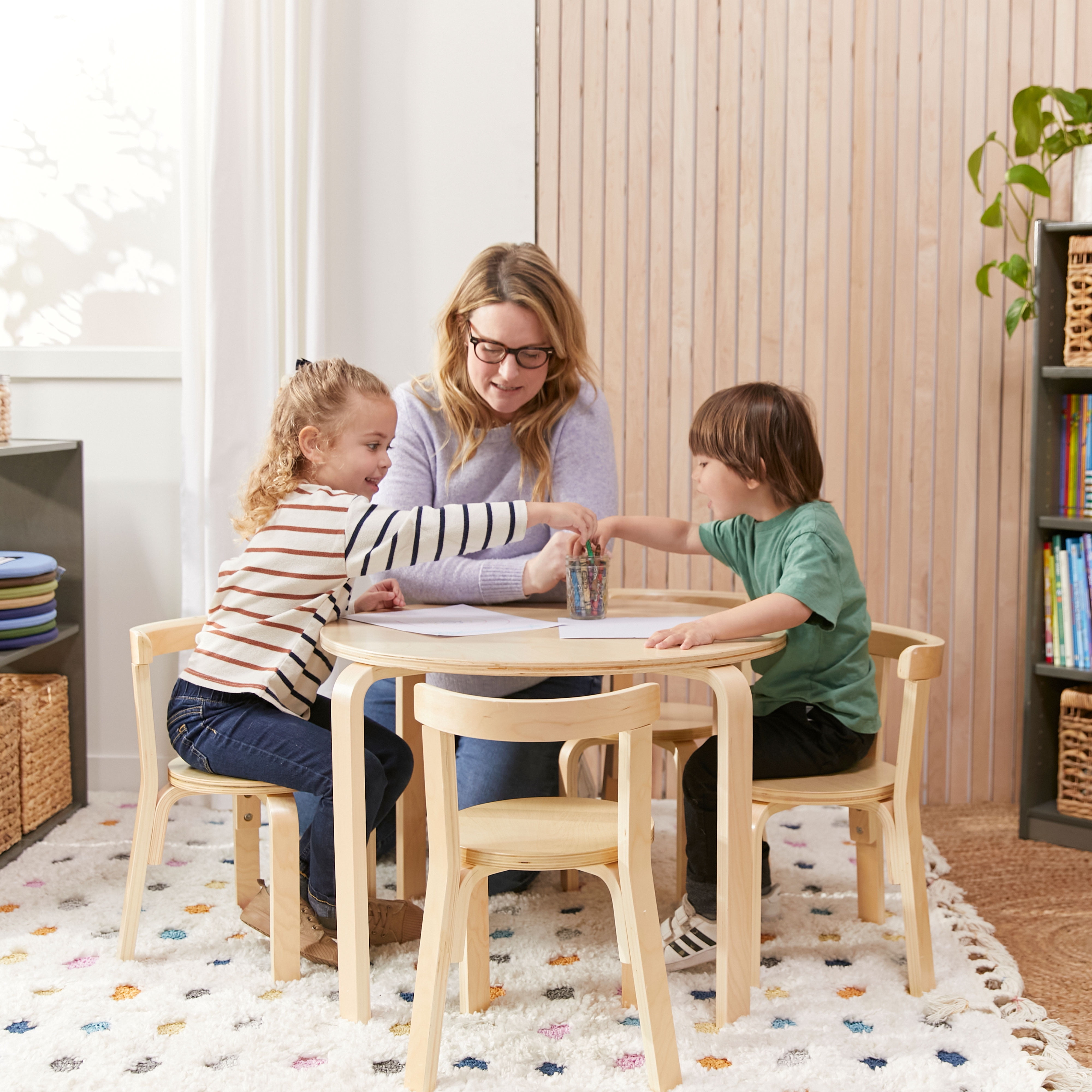 Acrylic Coasters Square and Round Kitchen Table Kids Children Laser Cut  Dining